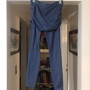 Prana Skirted Legging Slate Blue Sz Medium